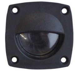 Merdiven, havuz aydınlatma lambası. Siyah, plastik. 57x57 mm.