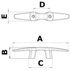 Pasarella, paslanmaz çelik.  150 30.5 63.5 45