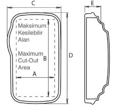 Scanstrut Satcom anten braketleri SPM-4i-S Gümüş ABS 4