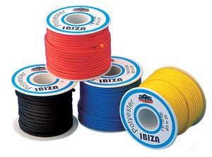 Polyester örgü halat.  2 130 Sarı 30 mt