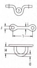 Ronstan makara bağlantı köprüleri RF 499 8 mm 4 mm 27 mm