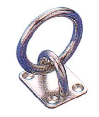 Mapa, yuvarlak halkalı, Paslanmaz çelik. 50x40 50