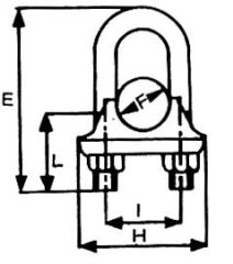 Klemens, AISI 304 paslanmaz çelik 2 3 M 4 12