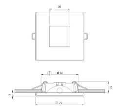 Quick Marine Lighting spot lamba. Model EDGAR.