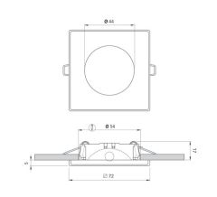 Quick Marine Lighting spot lamba. Model BERNARD.