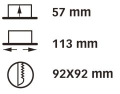 Quick Marine Lighting spot lamba. Model KRISTINE.
Ledli