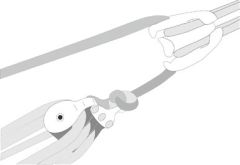 Wichard MXL yumuşak blok Ø 8 mm Ø 3 mm 900 kg 1600 kg