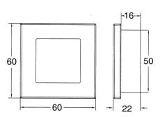 Hella Marine LEDli merdiven-havuz lambaları. Saten kromaj
