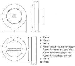 Hella Marine yüksek güçlü sıcak beyaz ledli lamba. 
 Beyaz 12V