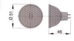 Halojen ampul. Vetus Lucca, Pisa, Limite, Empoli, Prato ve Vinci için. 24V 10W