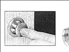 Basmalı butonlu yaylı kilit, kapılar ve kapaklar için.  16 Kromaj