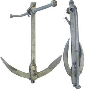 Admiralti çıpa, galvanizli, katlanır 35 kg