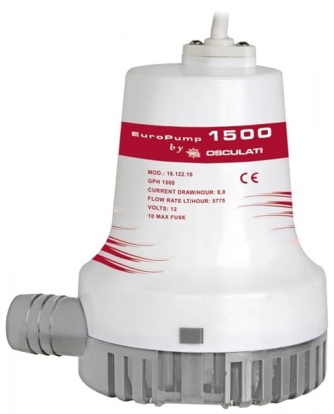 Europump II Sintine pompası 12V 1500 Gl/Saat 96 8 A