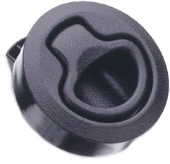 Southco Marine M1  kulplu kilit. Açmak için kulp çekilir, çarparak kilitlenir. Anahtarsız. 7-12mm Siyah