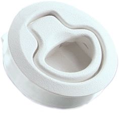 Southco Marine M1  kulplu kilit. Açmak için kulp çekilir, çarparak kilitlenir. Anahtarsız. 7-12mm Beyaz