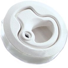 Southco Marine M1  kulplu kilit. Açmak için kulp çekilir, çarparak kilitlenir. Anahtarlı. 7-12mm Beyaz