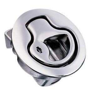 Southco Marine M1  kulplu kilit. Açmak için kulp çekilir, çarparak kilitlenir. Anahtarlı. 12-17mm Paslanmaz çelik