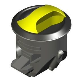 Southco Marine çekmece/dolap kulbu, model Novibra.  Siyah Altın