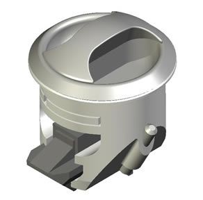 Southco Marine çekmece/dolap kulbu, model Novibra.  Kromaj Kromaj