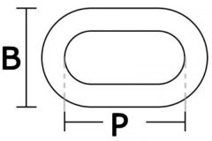 Osculati Zincir. Kalibre, galvanizli 6 0.80 400 1630